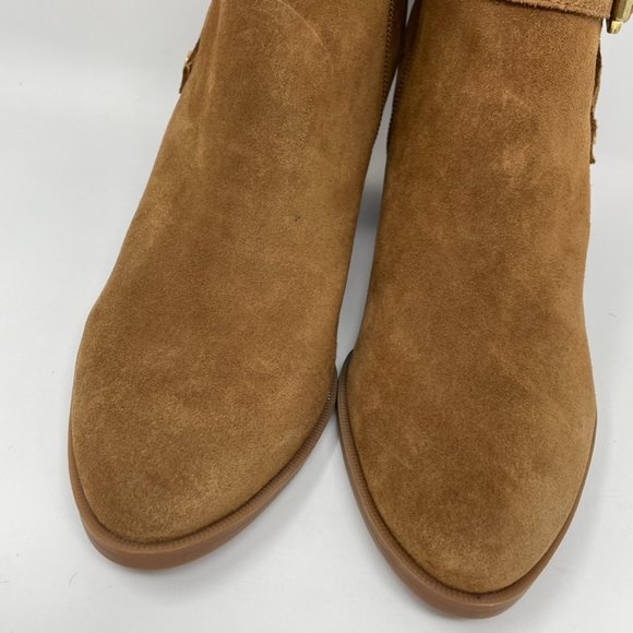 Franco Sarto Womens Suede Leather 'Delancy' Side Zip Heel Bootie Size 8.5 Narrow - Picture 5 of 11